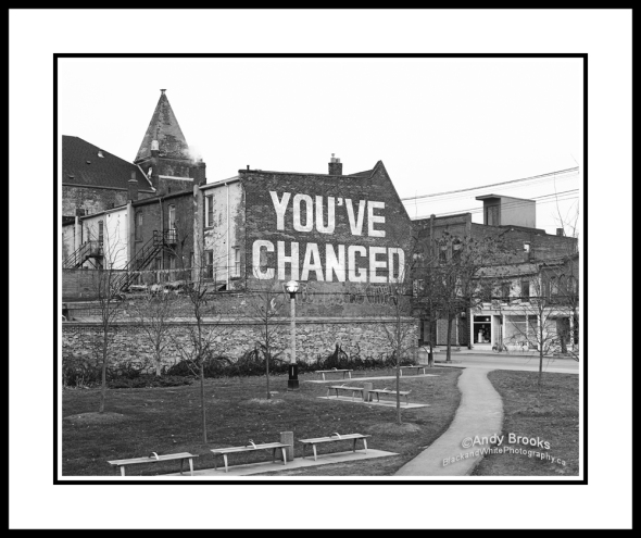 You've Changes sign on building Queen Street Toronto